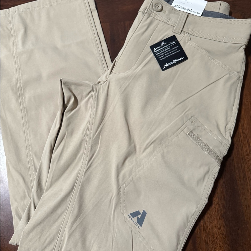 Eddie Bauer Tan Cargo Pants Outdoor Adventure Essential - Picture 2 of 6